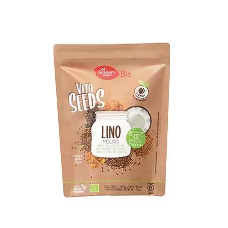 Vita Seeds - Lino Molido - Almendra, Coco y Cacao