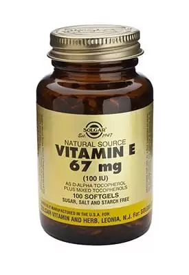 Vitamina E - 100 UI (67 mg) - 100 Cápsulas Blandas