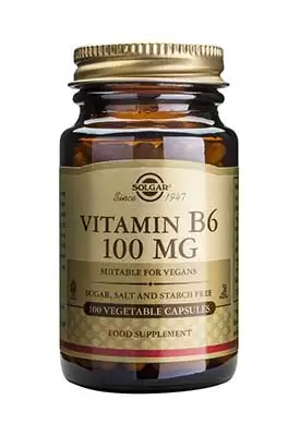 Vitamina B6 - 100 mg  - 100 Cápsulas Vegetales