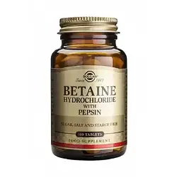 Betaína Clorhidrato con Pepsina - 100 Comprimidos
