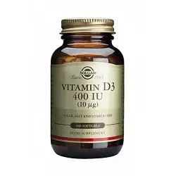 Vitamina D3 - 400 UI (10 µg) - 100 Cápsulas blandas