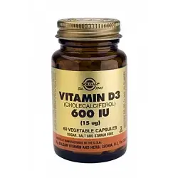 Vitamina D3 - 600 UI (15 µg) - 100 Cápsulas Vegetales