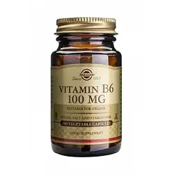 Vitamina B6 - 100 mg  - 100 Cápsulas Vegetales