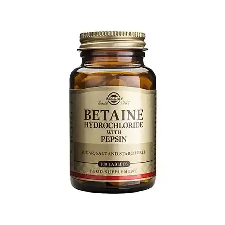 Betaína Clorhidrato con Pepsina - 100 Comprimidos