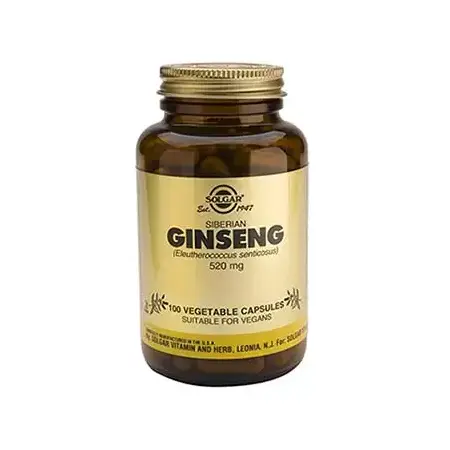 Ginseng Siberiano 520mg - 100 Cápsulas Vegetales