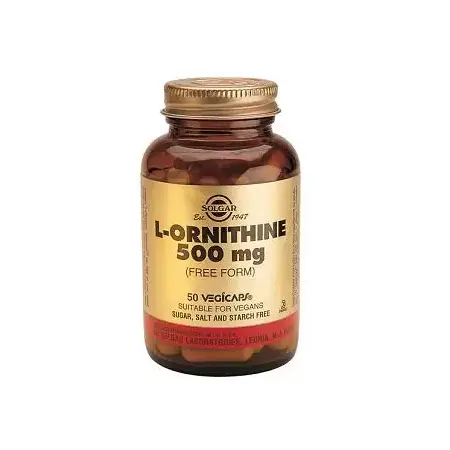 L-Ornithine - 500 mg - 50 Cápsulas