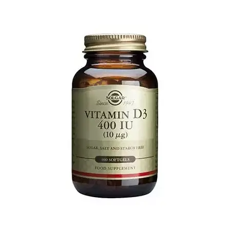 Vitamina D3 - 400 UI (10 µg) - 100 Cápsulas blandas