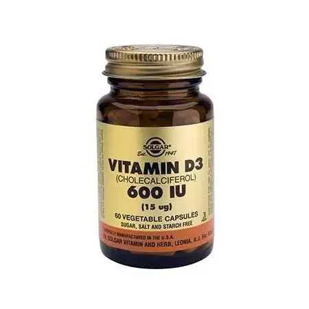 Vitamina D3 - 600 UI (15 µg) - 100 Cápsulas Vegetales