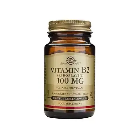 Vitamina B2 - 100 mg  - 100 Cápsulas Vegetales